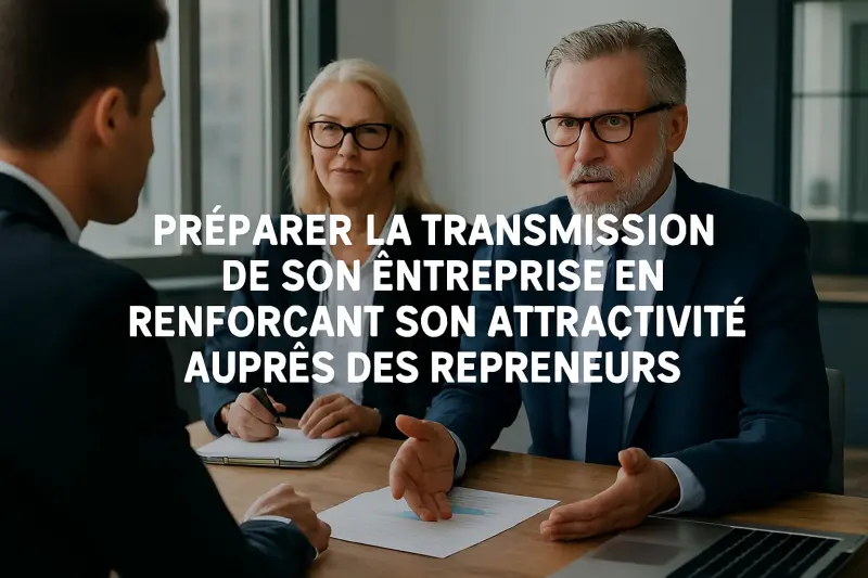 Préparer la transmission de son entreprise en renforçant l'attractivité auprès des repreneurs