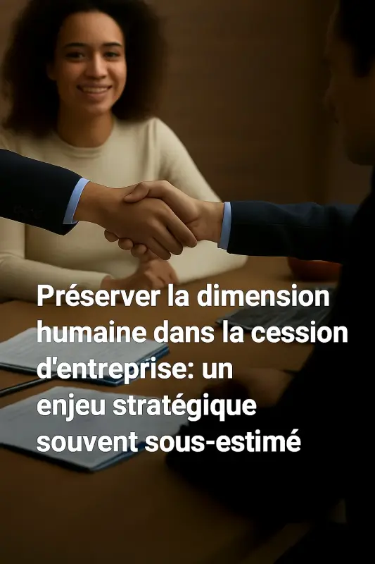 Préserver la dimension humaine dans la cession d’entreprise : un enjeu stratégique souvent sous-estimé