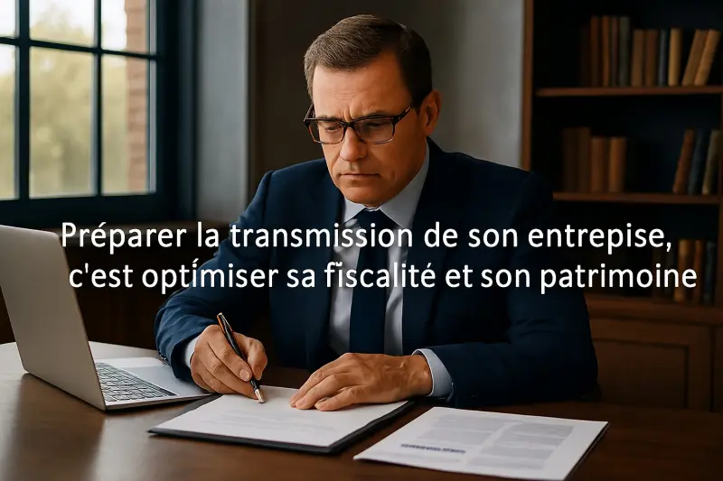 Préparer la transmission c'est optimiser la fiscalité et le patrimoine du dirigeant