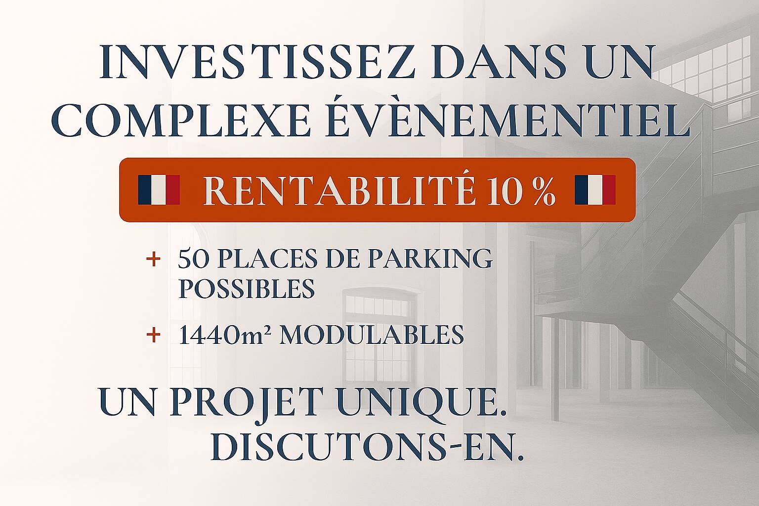 Opportunité Rare : Investissez dans un Complexe Événementiel à Haut Rendement
