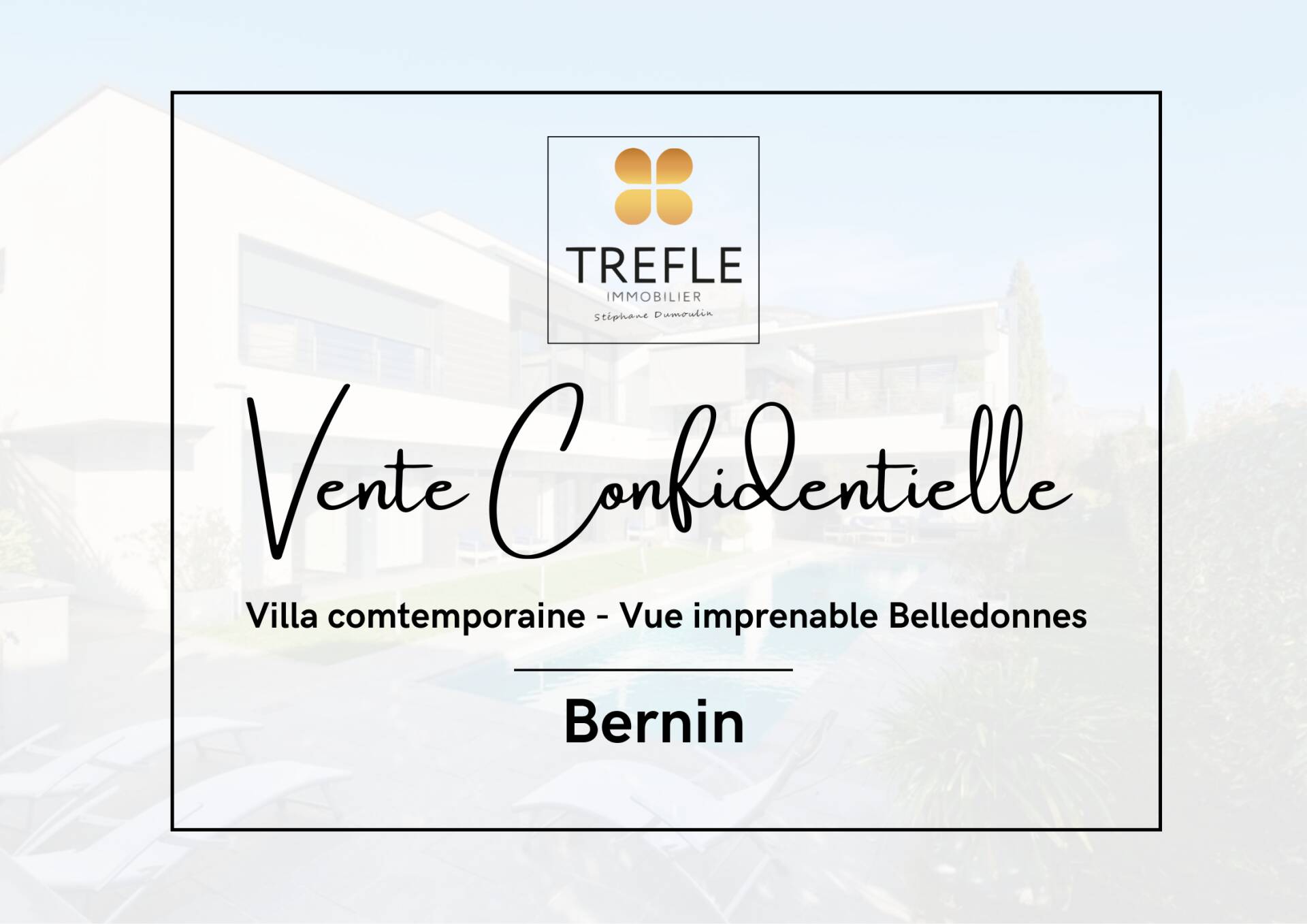 Propriété d'exception de 296 m² environ, au calme , vue sur la chaine de Belledonne.