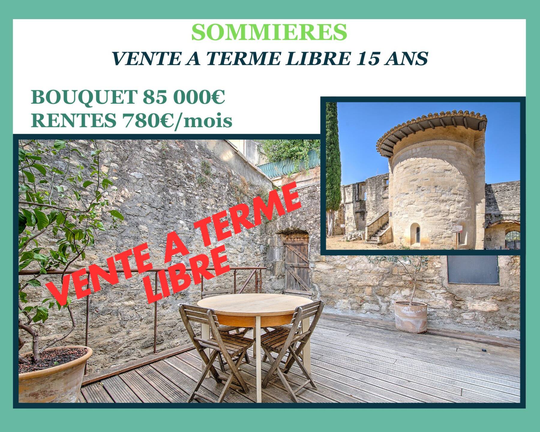 Maison en Vente à Terme Libre SOMMIERES