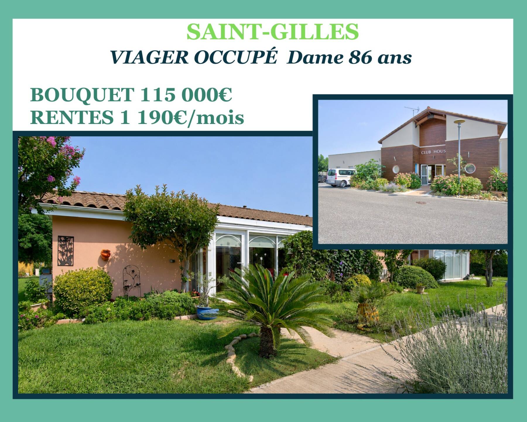 Villa Senoriale en Viager Occupé à SAINT-GILLES