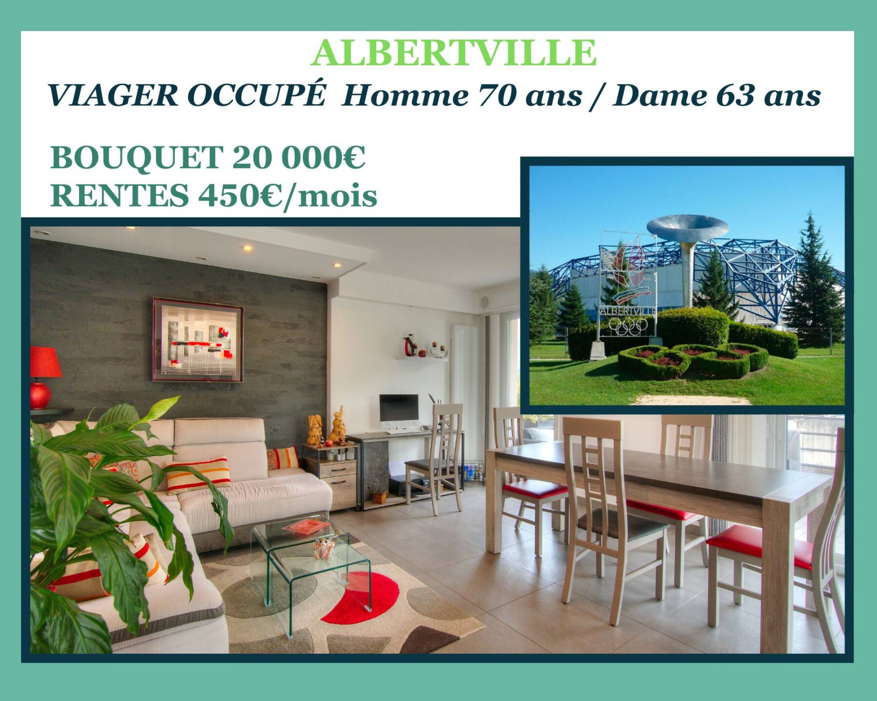 Appartement en Viager Occupé à ALBERTVILLE