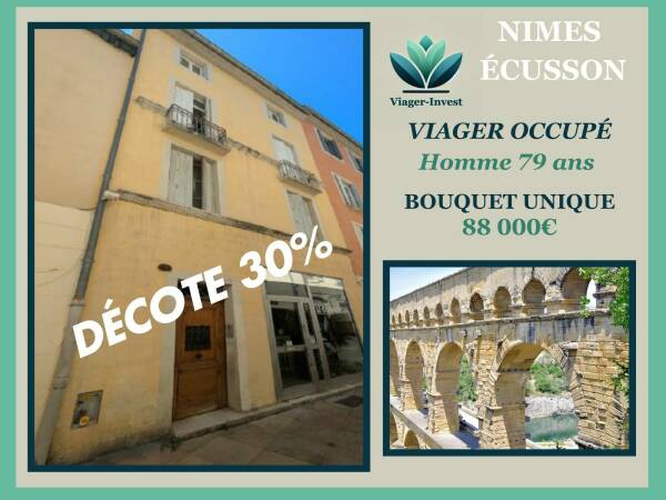 VIAGER OCCUPÉ BOUQUET UNIQUE NIMES