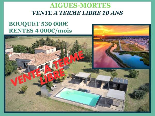 Magnifique Mas en Vente à terme Libre , AIGUES-MORTES