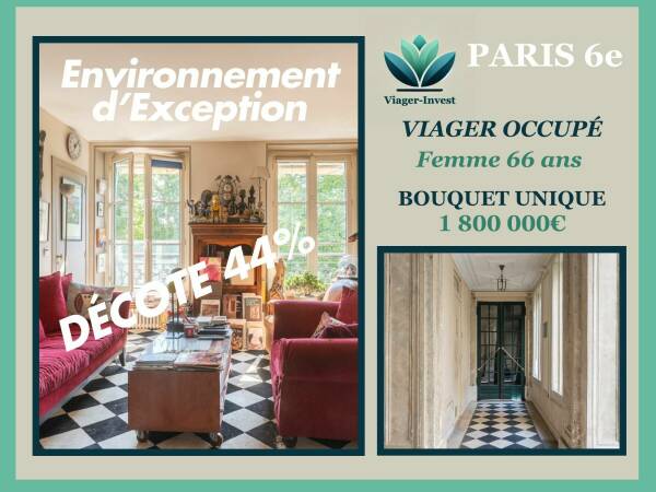 APPARTEMENT D'EXCEPTION FACE AU JARDIN DU LUXEMBOURG
