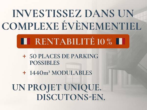 Opportunité Rare : Investissez dans un Complexe Événementiel à Haut Rendement