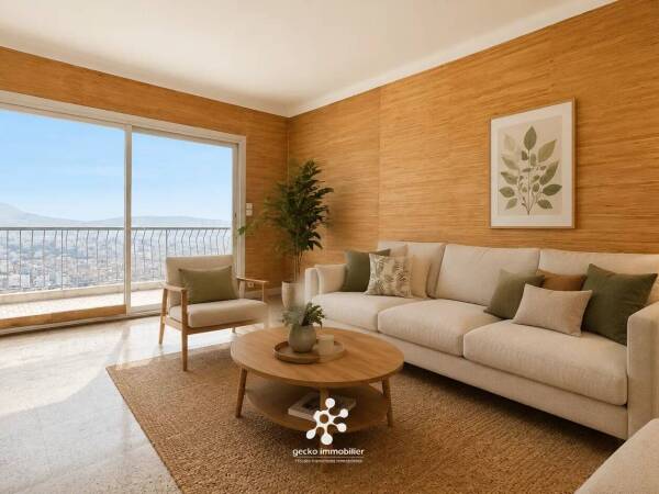 Nice – St Pierre de Féric – 3P – Terrasse 10 m² – Vue panoramique