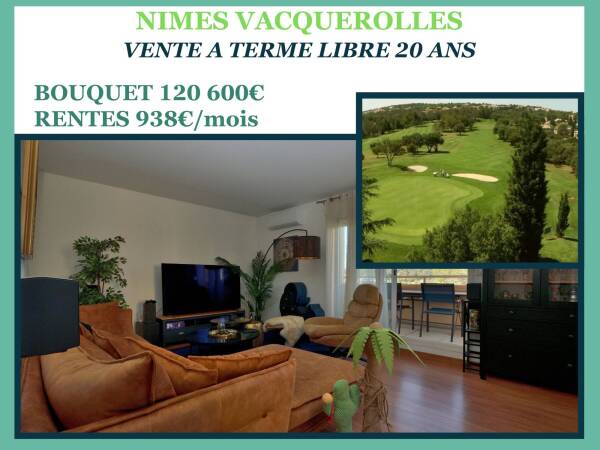 Vente à terme libre appartement P4 face au Golf