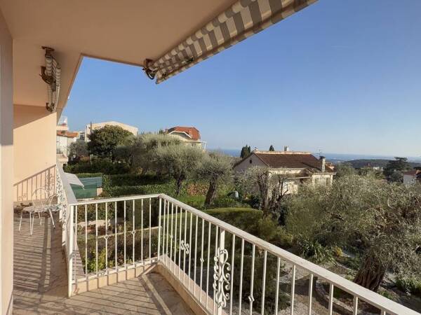 Appartement F3 avec Terrasse SUD Vue Mer et Garage dans résidence de standing au calme - Vence 06140