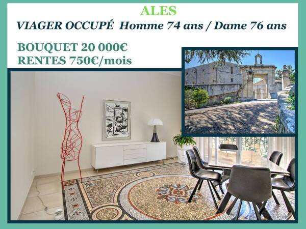 Bel Appartement en Viager Occupé – ALÈS CENTRE