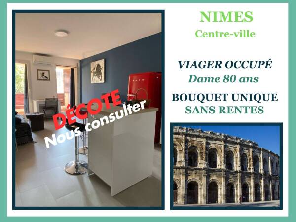 Viager occupé sans rente – Investissement patrimonial à Nîmes centre