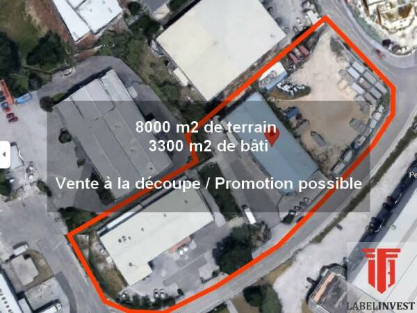 Vends La Farlède ensemble immobilier de 3300 m2 sur 8000 m2 de terrain
